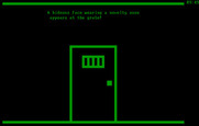 Asylum for IBM PC/Compatibles - Someone sketchy is behind this door...