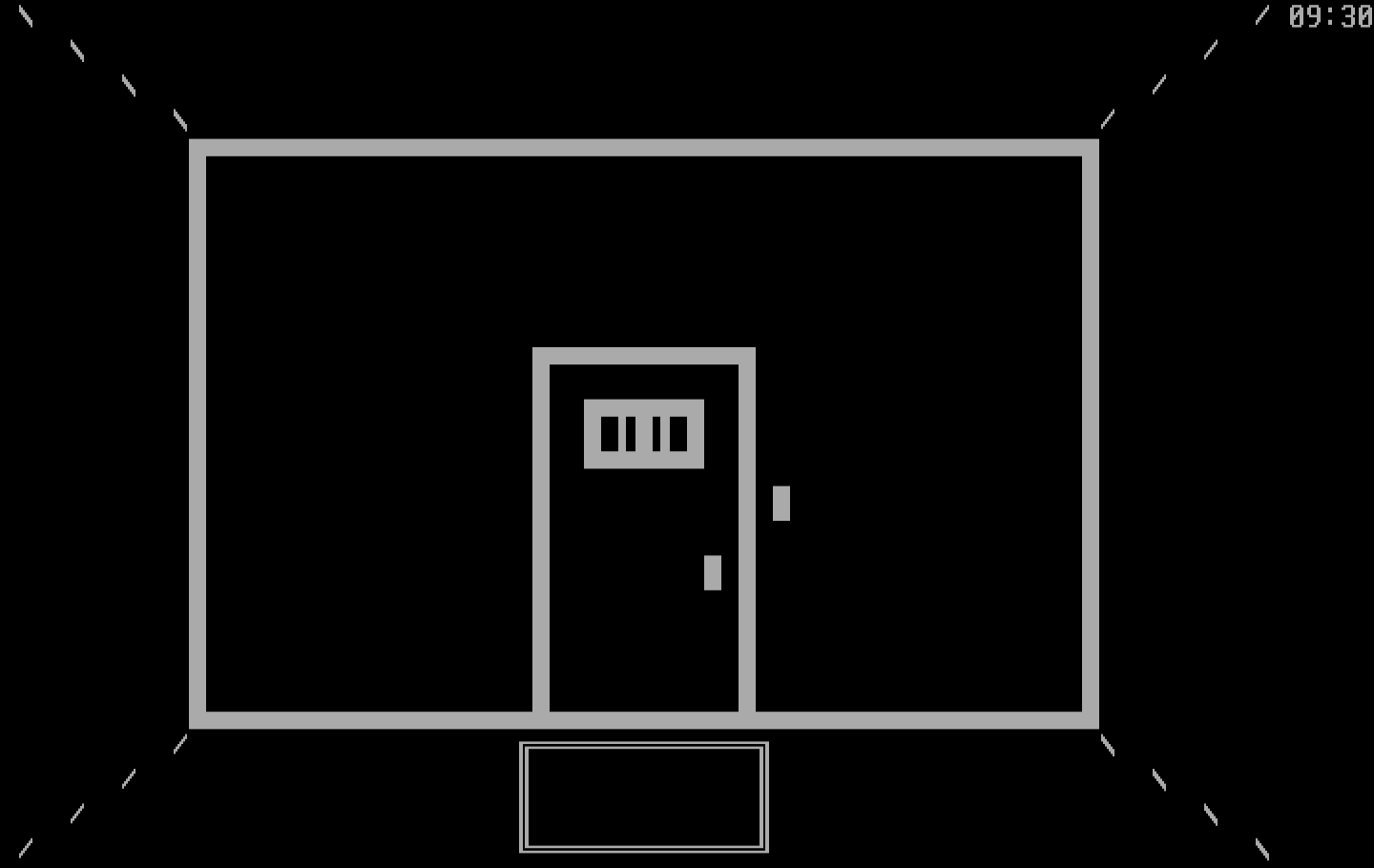 Asylum IBM PC/Compatibles Screenshot: The game starts here, locked in a cell.