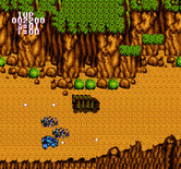 BreakThru for NES / Famicom - Avoid the enemy trucks!