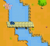 BreakThru for NES / Famicom - Crossing a bridge...don't get surprised and run into the water!