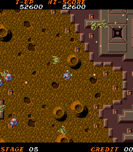 Time Pilot '84 Arcade Screenshot: Attacks can appear from all directions...