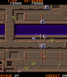 Time Pilot '84 for Arcade - When the white brackets appear you can fire missiles at that opponent.