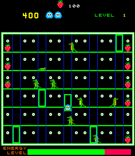 Glob, The Arcade Screenshot: Watch out for the numerous enemies that appear!