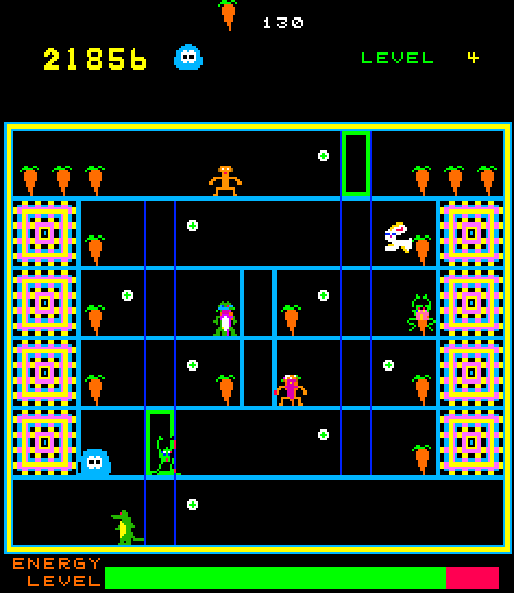 Glob, The Arcade Screenshot: Each level has a different layout.