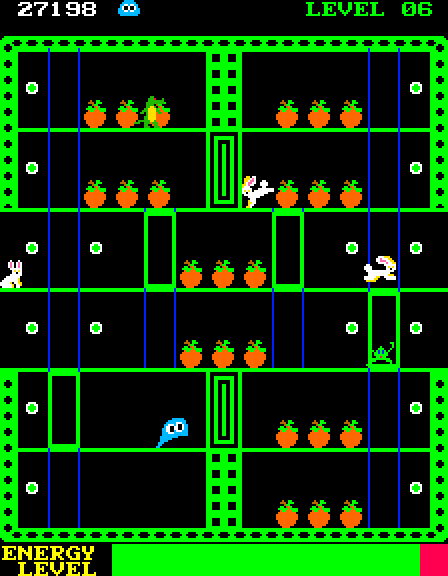 Glob, The Arcade Screenshot: You'll need to find a way around all of the walls...