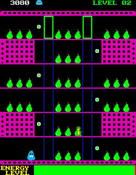 Glob, The Arcade Screenshot: Start of level 2.