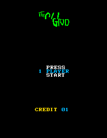 Glob, The Arcade Screenshot: Press start to begin the game!