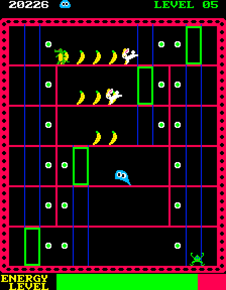 Glob, The Arcade Screenshot: The level layouts increase in complexity.