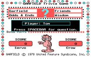 Garfield Trivia Game for IBM PC/Compatibles - Press space bar to begin!