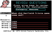 Garfield Trivia Game for IBM PC/Compatibles - Preview your questions to make sure you like them.
