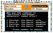 Garfield Trivia Game for IBM PC/Compatibles - Here's the next question...