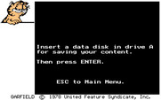Garfield Trivia Game for IBM PC/Compatibles - The game also includes a question editor.