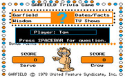 Garfield Trivia Game for IBM PC/Compatibles - Press space bar to begin!