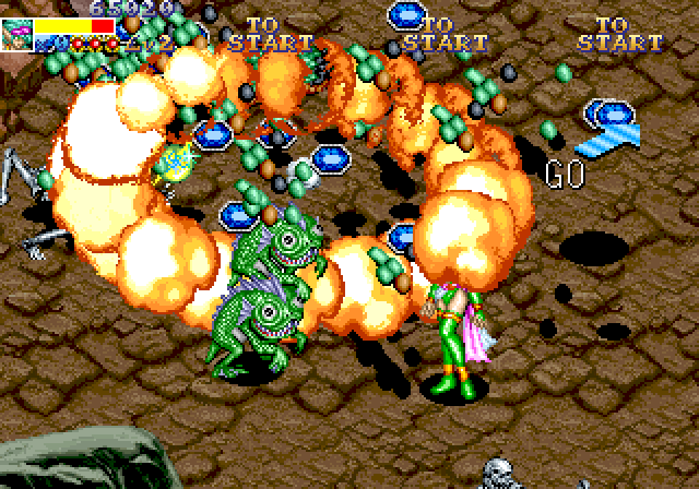 Dungeon Magic Arcade Screenshot: Snake destroyed!