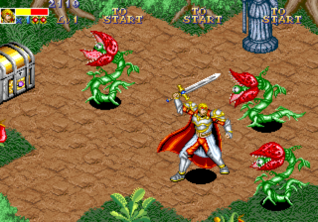 Dungeon Magic Arcade Screenshot: Some deadly looking plants here!