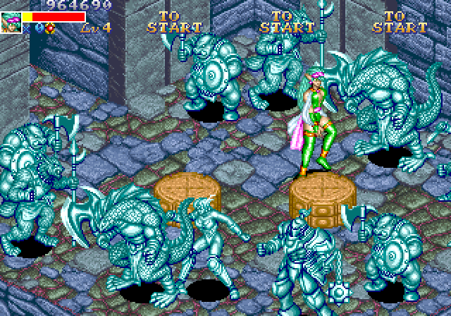 Dungeon Magic Arcade Screenshot: Enemies here are frozen...for the moment!