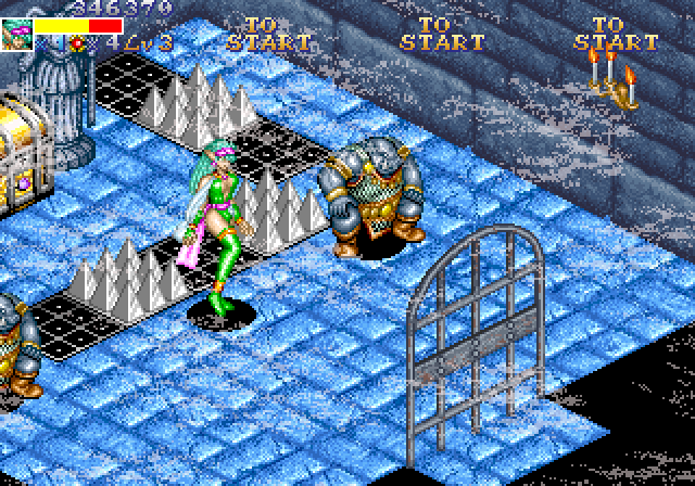 Dungeon Magic Arcade Screenshot: This area is icy!