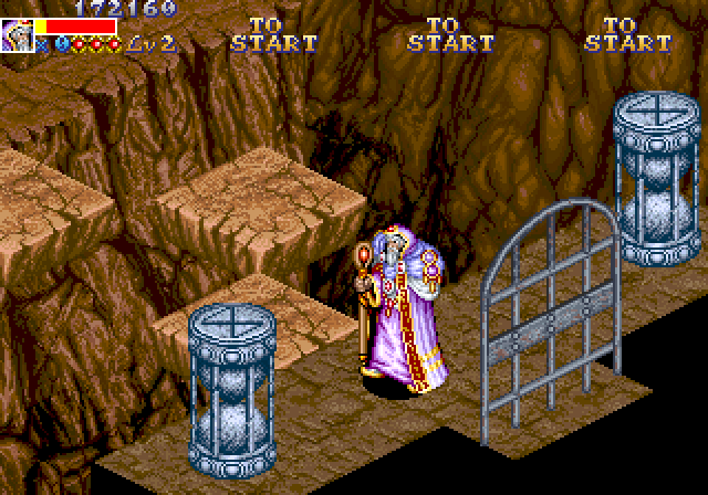 Dungeon Magic Arcade Screenshot: More moving platforms.