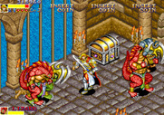 Dungeon Magic for Arcade - Ash battles giant lizards.