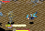 Dungeon Magic for Arcade - Gren is losing the battle with the Dark Knight.