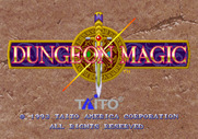 Dungeon Magic for Arcade - Title screen (U.S. version).