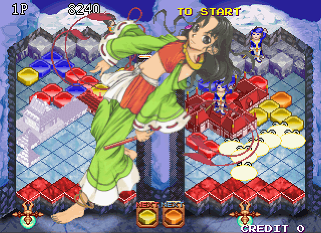Landmaker Arcade Screenshot: The battle continues...