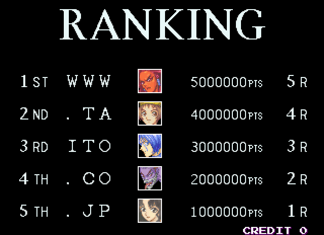 Landmaker Arcade Screenshot: High scores.
