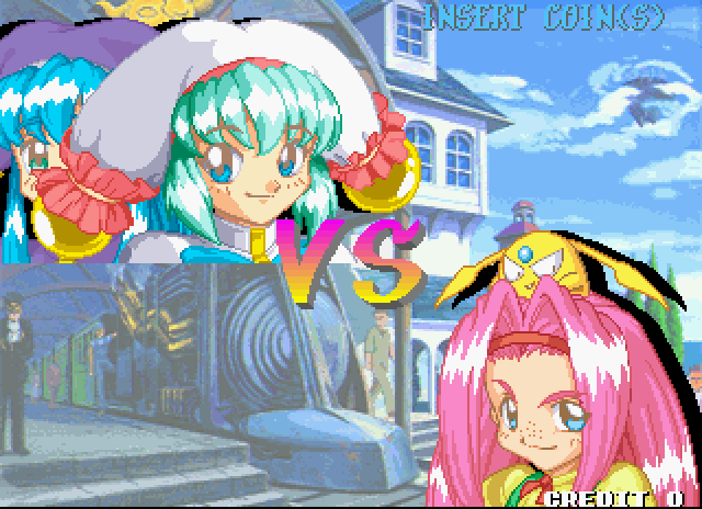 Puchi Carat Arcade Screenshot: On to the next level...