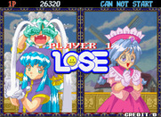 Puchi Carat for Arcade - Player 1 loses this time.