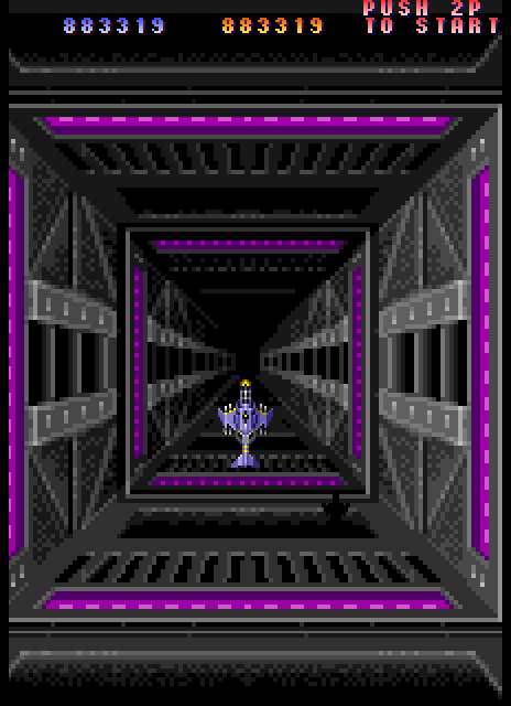 Twin Cobra II Arcade Screenshot: Between level transition...