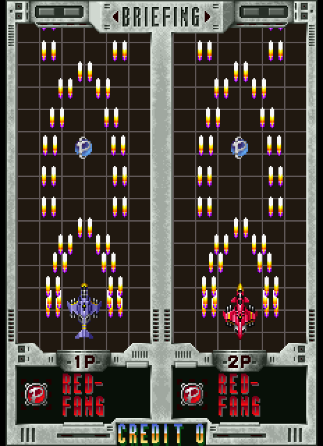 Twin Cobra II Arcade Screenshot: Game attract mode.