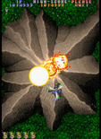 Twin Cobra II for Arcade - A volcano explodes!