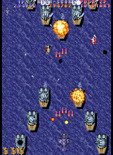 Twin Cobra II for Arcade - Blasting enemy boats...