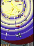 Twin Cobra II for Arcade - Blowing enemies up with a bomb...