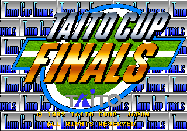 Hat Trick Hero '93: Campeon De Futbol Arcade Screenshot: Title screen (European version).