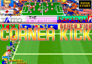 Hat Trick Hero '93: Campeon De Futbol for Arcade - Corner kick.