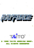 RayForce for Arcade - Title screen (U.S. version)