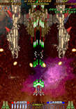 RayForce for Arcade - Fighting a large end of level boss.