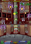 RayForce for Arcade - Pick up that gold diamond, it's a weapons upgrade!