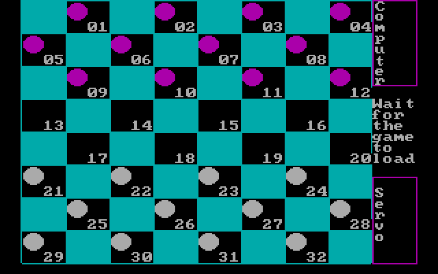 Strategy Games IBM PC/Compatibles Screenshot: Game start.