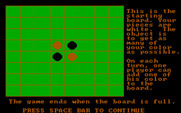 Strategy Games for IBM PC/Compatibles - Reversi game instructions, part 1...