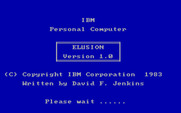 Strategy Games for IBM PC/Compatibles - Elusion title screen.