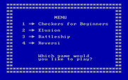 Strategy Games for IBM PC/Compatibles - The main menu.