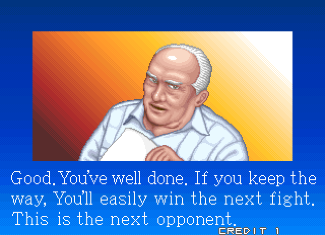 Prime Time Fighter Arcade Screenshot: On to the next fight.