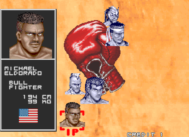 Prime Time Fighter Arcade Screenshot: Choose a character.
