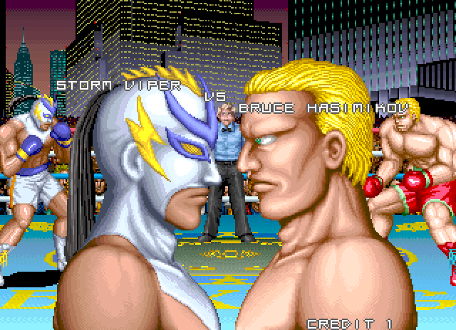 Prime Time Fighter Arcade Screenshot: Beginning another fight.