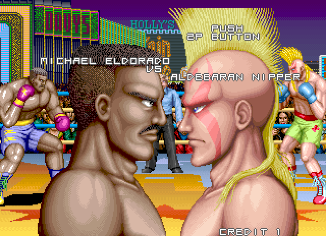 Prime Time Fighter Arcade Screenshot: The first fight!