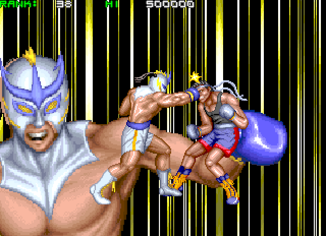 Prime Time Fighter Arcade Screenshot: Another victory!