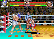 Prime Time Fighter for Arcade - Blocking an attack...