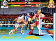 Prime Time Fighter for Arcade - My opponent is backed into the corner...